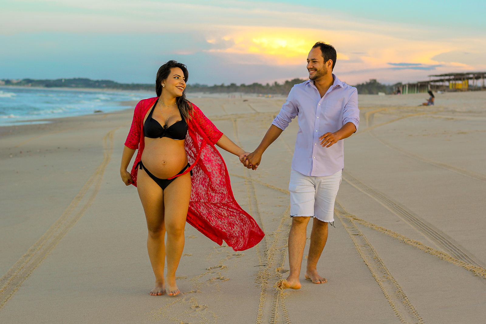 Ensaio de Gestante na Praia da Barra do Cauípe - Cumbuco
